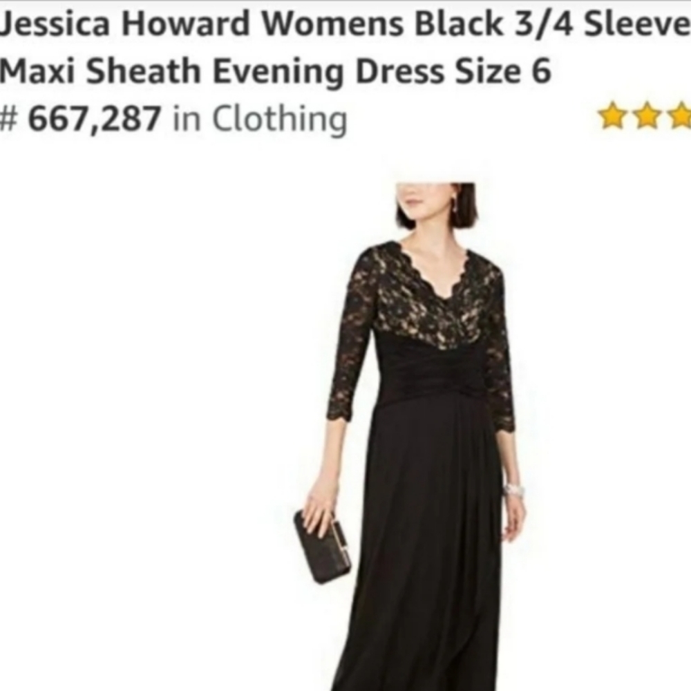 Jessica Howard Women’s Black Evening dress